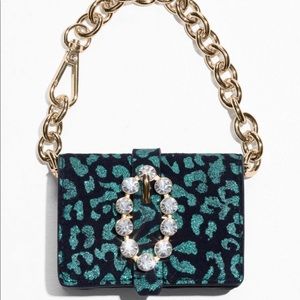 & other Stories turquoise card case wallet